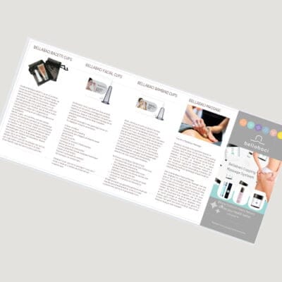 Verkoopfolders Bellabaci A4 gevouwen - 10 stuks