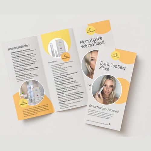 Verkoopfolders Eye/Lip serum met cup