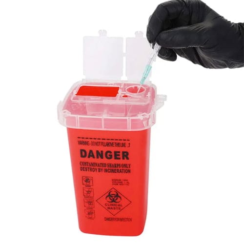 Naalden container - rood
