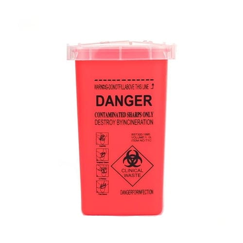 Naalden container - rood - Afbeelding 3